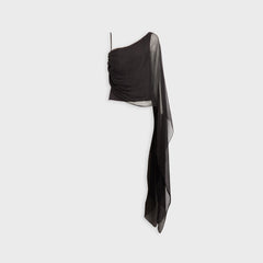 EB Denim Tess Layered Top - Black