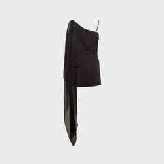 EB Denim Tara Layered Mini Dress - Black