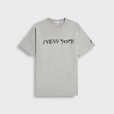 Engineered Garments Printed Cross Crew-Neck Tee - Grey Cosmopolitanism