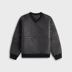 Engineered Garments Polyester Small Diamond Quilt Wind Pull - Black