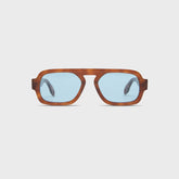 Elisa Johnson Jane Mini - Light Brown / Blue Lens