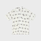 Engineered Garments Ikat Print Camp Shirt - White / Black