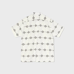 Engineered Garments Ikat Print Camp Shirt - White / Black