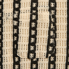 Engineered Garments Stripe CP Crochet Basque Shirt - White / Black