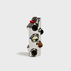 Edie Parker Gemstoned Lighter Case - Moss