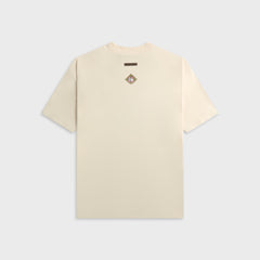 Essentials Black Crackers Classic Crewneck Tee - Cream White