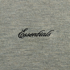 Essentials Signature 3/4 Sleeve 90s Knit Polo - Concrete Heather