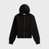Entire Studios Lightweight Cropped Zip-Up Hoodie - Black