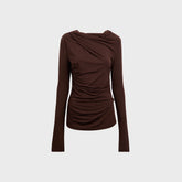 Entire Studios Drape Top - Tobacco