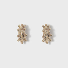Faris Dotto Hoops - Gold Plated Bronze