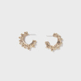 Faris Dotto Hoops - Gold Plated Bronze