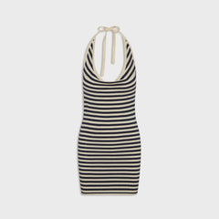 Frankies Bikinis Moon Cloud Knit Mini Dress - Barefoot Stripe