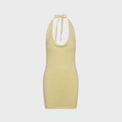 Frankies Bikinis Moon Cloud Knit Mini Dress - Buttercream