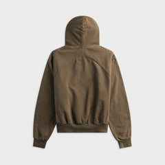 Fear Of God Classic Half Raglan Hoodie - Faded Brown