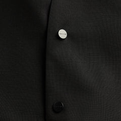 Fear Of God Easy Care Wool Relaxed Lapelless Jacket - Black