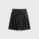 Fear Of God Striped Wool Baggy Short - Black