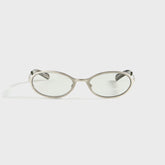 Flatlist Cohen - Brushed Silver / Transparent Grey Lens