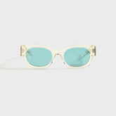 Flatlist Shade 01 - Crystal Yellow / Solid Teal Lens