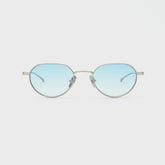 Flatlist Lucien - Brushed Silver / Light Blue Lens