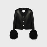 Susanna Chow Frida Leather Jacket - Black
