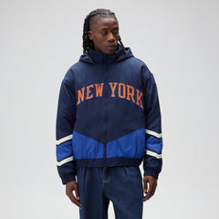 Kith for the New York Knicks Padded Nylon Jacket - Nocturnal