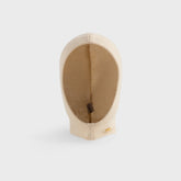 Ganni Wool Yak Mix Balaclava - Egret