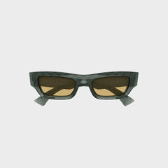 Gucci Rectangle Sunglasses - Grey / Brown