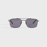Gucci GG Rectangular Sunglasses - Ruthenium / Violet