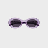 Gucci Oval Frame Sunglasses - Violet