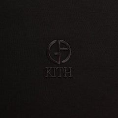 Giorgio Armani & Kith Logo Tee - Black