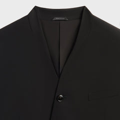 Giorgio Armani & Kith &Kin Milano Crepe Collarless Jacket - Black