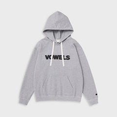 vowels Blur Hoodie - Grey Heather