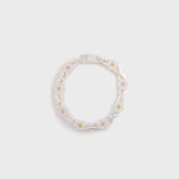 Hatton Labs Daisy Bracelet - Sterling Silver / White / Pink