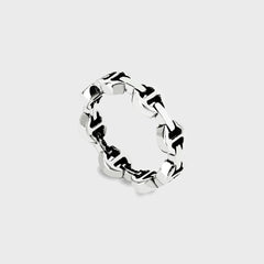 Hoorsenbuhs Dame Tri-Link Ring - Silver