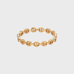 Hoorsenbuhs Micro Dame I Tri-Link Ring - Yellow Gold