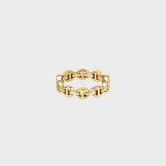 Hoorsenbuhs Micro Dame III Tri-Link Ring - Yellow Gold