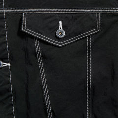 CDG Homme Top Stitch Trucker Jacket - Black