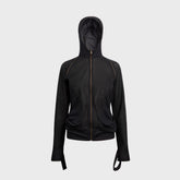 Hyein Seo Slashed Zip Hoodie - Midnight