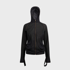 Hyein Seo Slashed Zip Hoodie - Midnight