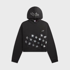 Jordan M J IH Crop Hoodie - Black