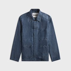 Jil Sander Cotton Chambray Blouson - Indigo