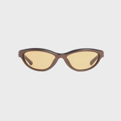 Jacquemus Curvo Sunglasses - Matt Metallic Brown