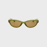 Jacquemus Curvo Frames - Sanded Green / Light Gold / Brown