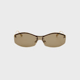 Jacquemus Miami Frames - Light Gold / Brown