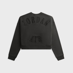 Jordan x IH Cropped Fleece Crewneck Sweatshirt - Black