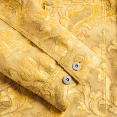 Junya Watanabe MAN Floral Pattern Jacket - Yellow