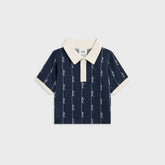 Kith Baby Script Knit Tilden Polo - Nocturnal
