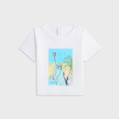 Kith Baby Lady Liberty Vintage Graphic Tee - White