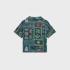 Kith Baby Beach Tile Thompson Camp Shirt - Stadium
