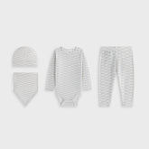 Kith Baby Classic Gift Set - Light Heather Grey